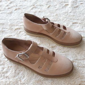 Clarks pink leather mary jane shoes sandals / 8.5